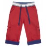 Pantalon rouge ceinture bord-côte Piccalilly