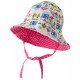 FRUGI chapeau d'été révérsible en coton biologique, motif maisons
