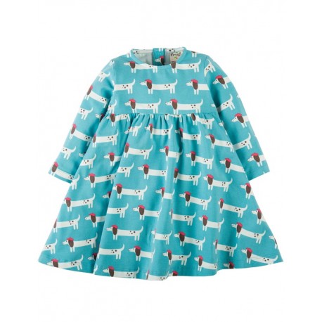 FRUGI robe manches longues motif chiens