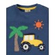 T-shirt en coton bio Frugi motif Tracteur