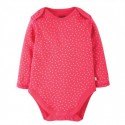 FRUGI body manches longues - rose à points
