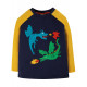 T-shirt manches longues en coton biologique Frugi, motif Dragons