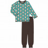 Pyjama manches longues en coton biologique Maxomorra, motif Pingouin