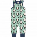 Salopette en coton biologique Maxomorra, motif Pingouin