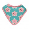 Bavoir bandana en coton bio Maxomorra, motif étoile de mer