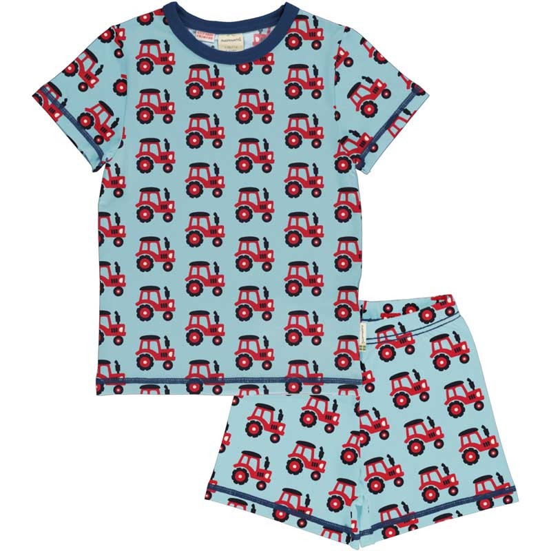 Pyjama coton bio enfant - motif véhicules de secours