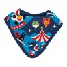 Bavoir bandana en coton biologique Maxomorra, motif fête foraine