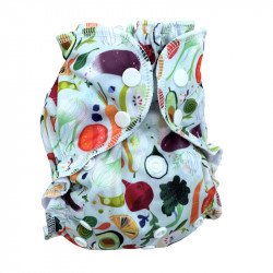 Couche TE2 Applecheeks culotte de protection taille unique, motif légumes