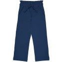 Pantalon large en coton biologique Maxomorra, bleu foncé