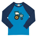 T-shirt manches longues en coton biologique Maxomorra, motif tracteur