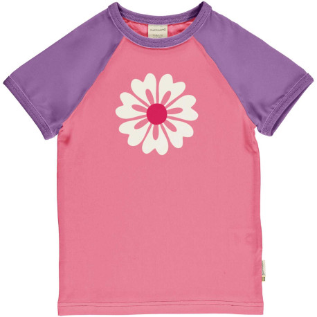 T-shirt manches courtes en coton biologique Maxomorra, motif fraise