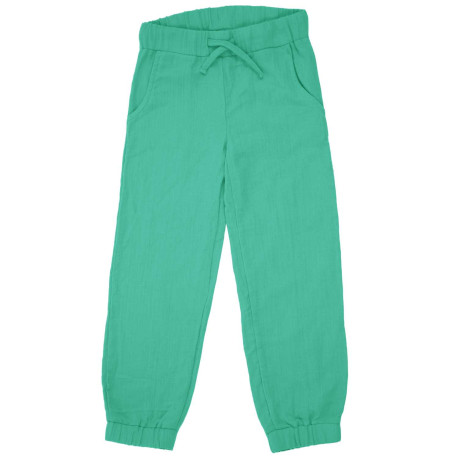 Pantalon en mousseline Maxomorra, vert
