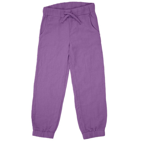 Pantalon en mousseline Maxomorra, violet