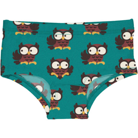 Culotte en coton biologique Maxomorra, motif hibou