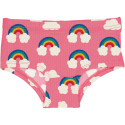 Culotte en coton biologique Maxomorra, motif arc-en-ciel rose