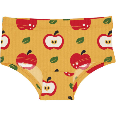 Culotte en coton biologique Maxomorra, motif pomme