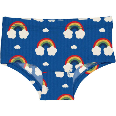 Culotte en coton biologique Maxomorra, motif arc-en-ciel classique