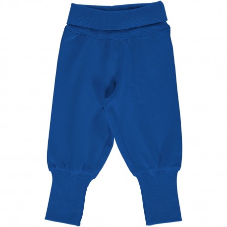 Sarouel en coton biologique Maxomorra, bleu