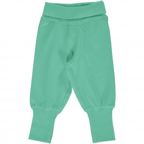 Sarouel en coton biologique Maxomorra, vert