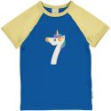 T-shirt en coton biologique Maxomorra, motif 7 ans licorne