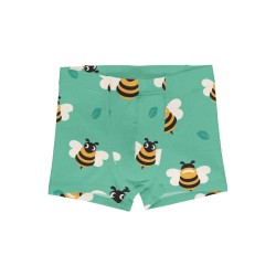 Boxer enfant en coton biologique Maxomorra, motif abeille 2026