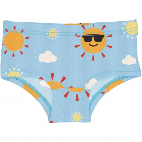 Culotte en coton biologique Maxomorra, motif soleil