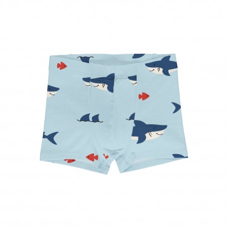 Boxer enfant en coton biologique Maxomorra, motif requin