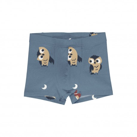 Boxer en coton biologique Maxomorra, motif hibou 2026
