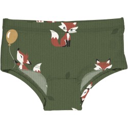 Culotte en coton biologique Maxomorra, motif renard 2026