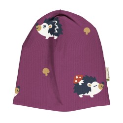 Bonnet doublé en coton biologique Maxomorra, motif hérisson