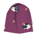 Bonnet doublé en coton biologique Maxomorra, motif hérisson